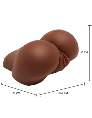 ACT BIG ASS MASTURBADOR REALISTA CON VIBRADOR MARRON