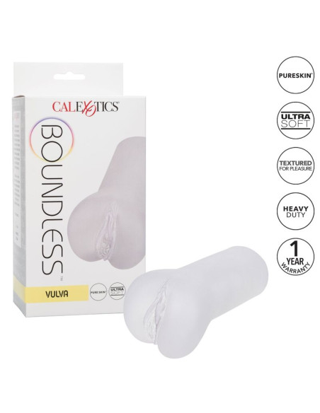 CALEXOTICS BOUNDLESS VULVA MASTURBADOR TRANSPARENTE CALEXOTICS BOUNDLESS VULVA MASTURBADOR TRANSPARENTE