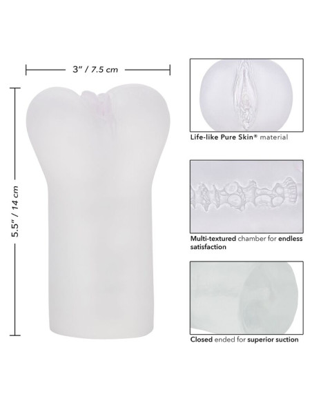 CALEXOTICS BOUNDLESS VULVA MASTURBADOR TRANSPARENTE CALEXOTICS BOUNDLESS VULVA MASTURBADOR TRANSPARENTE