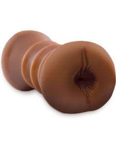 FETISH FANTASY EXTREME MASTURBADOR REALISTICO DOBLE ENTRADA VAGINA ANO MARRON 2