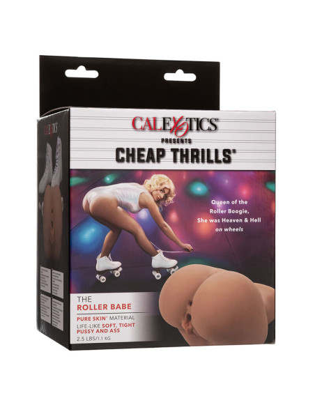 CALEXOTICS THE ROLLER BABE DOBLE MASTURBADOR REALISTICO NATURAL CALEXOTICS THE ROLLER BABE DOBLE MASTURBADOR REALISTICO NATURAL