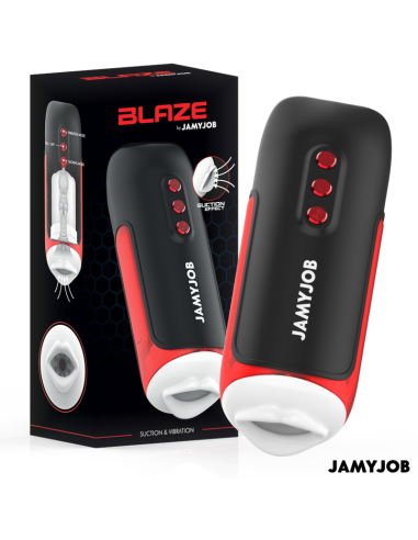 JAMYJOB BLAZE MASTURBADOR BOCA AUTOMTICO 5 MODOS ONDAS ESTIMULADORAS Y VIBRACION