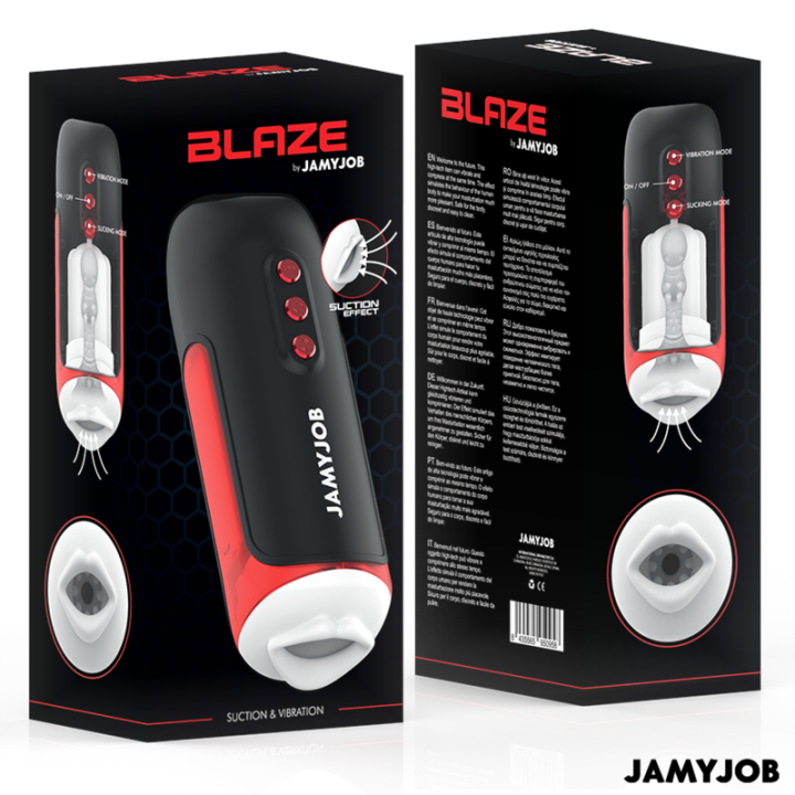 JAMYJOB BLAZE MASTURBADOR BOCA AUTOMTICO 5 MODOS ONDAS ESTIMULADORAS Y VIBRACION