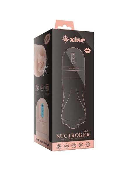 XISE SUCTROKER V20 I MASTURBADOR BOCA CON VIBRACION XISE SUCTROKER V20 I MASTURBADOR BOCA CON VIBRACION