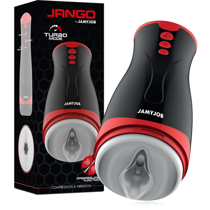JAMYJOB JANGO MASTURBADOR DE COMPRENSION Y VIBRACION
