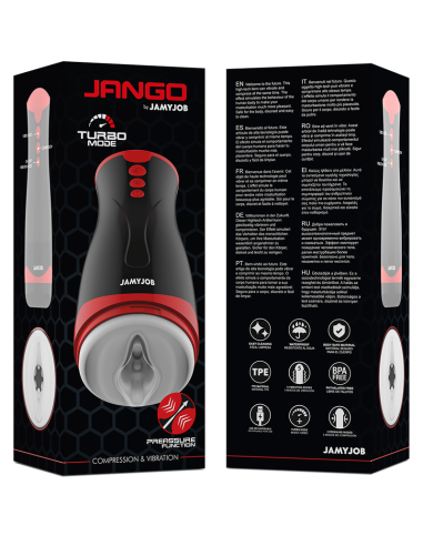 JAMYJOB JANGO MASTURBADOR DE COMPRENSION Y VIBRACION