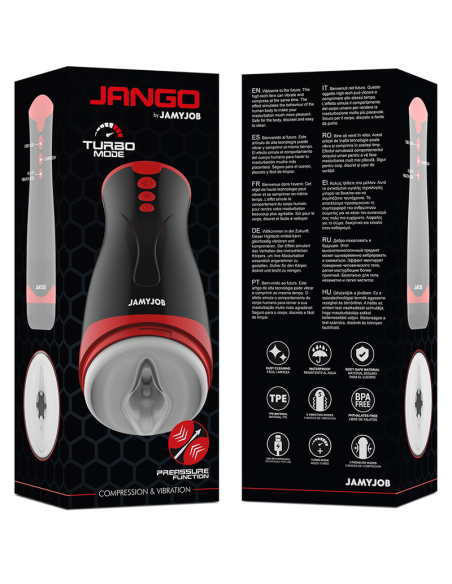 JAMYJOB JANGO MASTURBADOR DE COMPRENSION Y VIBRACION