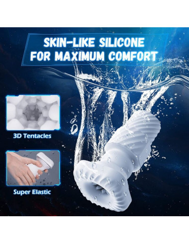 GAME CUP MASTURBADOR MASCULINO CON VIBRACION Y FUNCION CALOR CON SOPORTE PARA MOVILES NEGRO