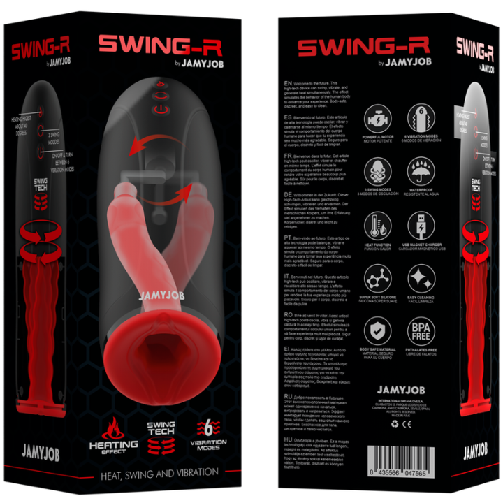 JAMYJOB SWING R MASTURBADOR DE CALOR OSCILACION Y VIBRACION