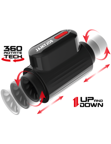 JAMYJOB VORTEX MASTURBADOR TURBO CON EMPUJE Y ROTACION 360 UP AND DOWN