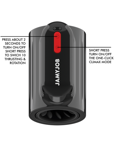 JAMYJOB VORTEX MASTURBADOR TURBO CON EMPUJE Y ROTACION 360 UP AND DOWN