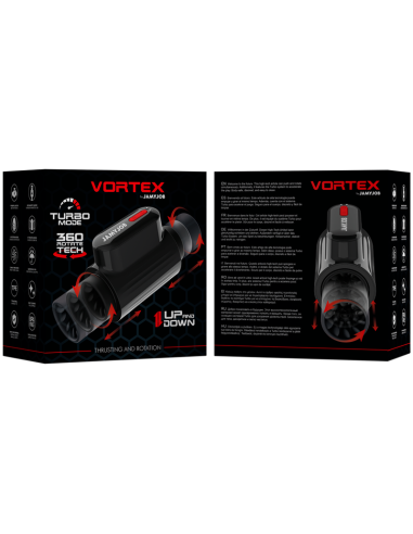 JAMYJOB VORTEX MASTURBADOR TURBO CON EMPUJE Y ROTACION 360 UP AND DOWN