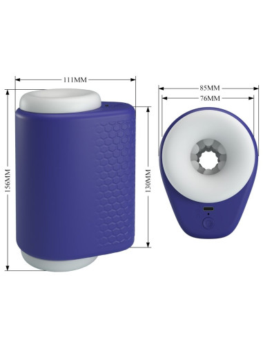 PRETTY LOVE DJ LADY MASTURBADOR MASCULINO CON VIBRACION 5 CONFIGURACIONES MORADO