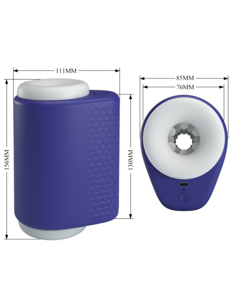 PRETTY LOVE DJ LADY MASTURBADOR MASCULINO CON VIBRACION 5 CONFIGURACIONES MORADO