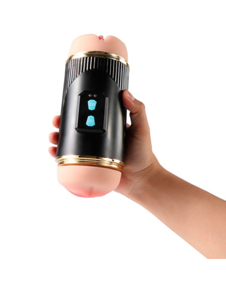 SHEQU KAY MASTURBADOR DOBLE CON VIBRACION DUAL BOCA Y VAGINA SHEQU KAY MASTURBADOR DOBLE CON VIBRACION DUAL BOCA Y VAGINA