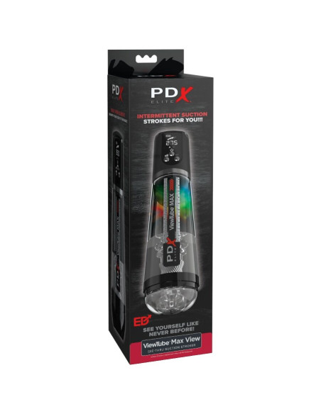 PDX ELITE VIEWTUBE MAX VIEW MASTURNADOR AUTOMATICO CON SUCCION TRANSPARENTE PDX ELITE VIEWTUBE MAX VIEW MASTURNADOR AUTOMATICO CON SUCCION TRANSPARENTE