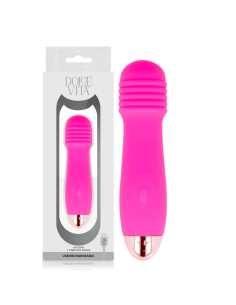 DOLCE VITA VIBRADOR RECARGABLE THREE ROSA 7 VELOCIDADES 2