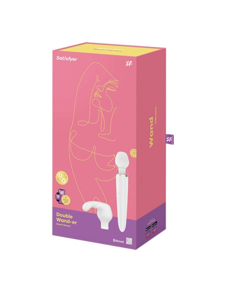 SATISFYER DOUBLE WANDER APP BLANCO SATISFYER DOUBLE WANDER APP BLANCO