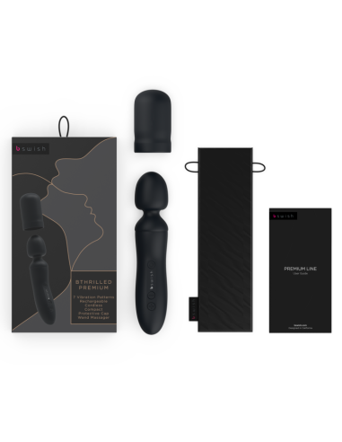 B SWISH BTHRILLED VIBRADOR WAND PREMIUM NEGRO