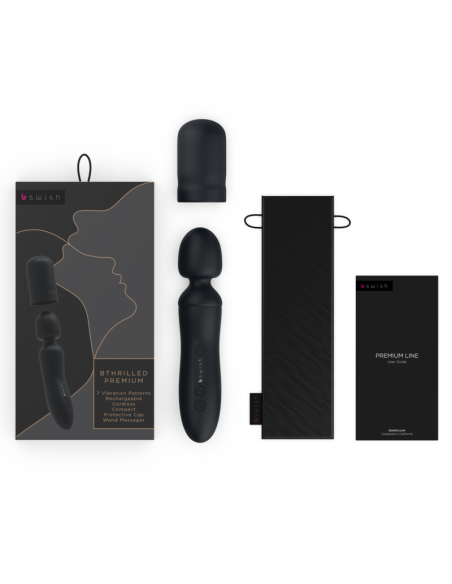 B SWISH BTHRILLED VIBRADOR WAND PREMIUM NEGRO B SWISH BTHRILLED VIBRADOR WAND PREMIUM NEGRO