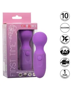 CALEXOTICS FIRST TIME MASAJEADOR RECARGABLE 10 VIBRACIONES VIOLETA 2