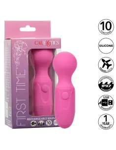 CALEXOTICS FIRST TIME MASAJEADOR RECARGABLE 10 VIBRACIONES ROSA 2