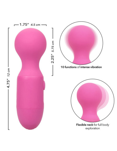 CALEXOTICS FIRST TIME MASAJEADOR RECARGABLE 10 VIBRACIONES ROSA