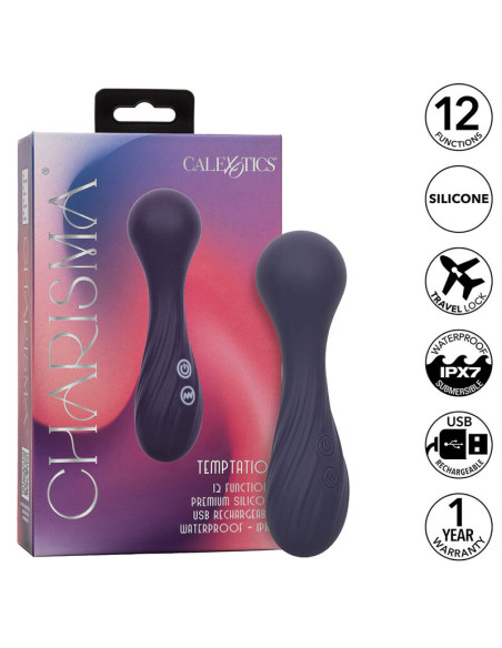 CALEXOTICS CHARISMA TEMPTATION MASAJEADOR 12 FUNCIONES MORADO CALEXOTICS CHARISMA TEMPTATION MASAJEADOR 12 FUNCIONES MORADO