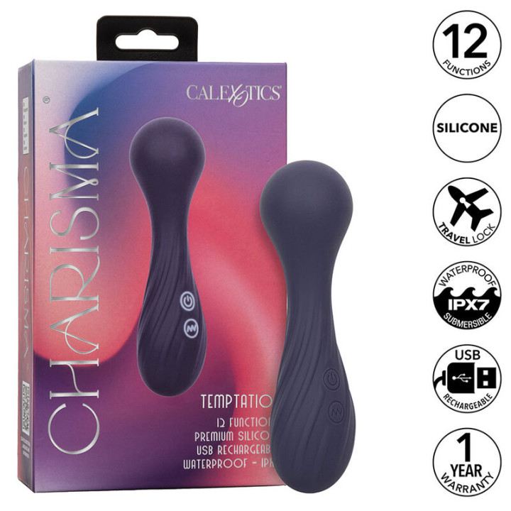 CALEXOTICS CHARISMA TEMPTATION MASAJEADOR 12 FUNCIONES MORADO