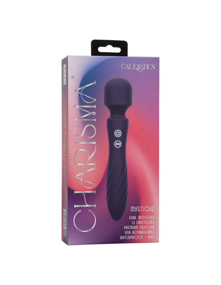 CALEXOTICS CHARISMA MYSTIQUE MASAJEADOR DOBLE MOTOR 12 FUNCIONES 215 CM X 45 CM MORADO CALEXOTICS CHARISMA MYSTIQUE MASAJEADOR DOBLE MOTOR 12 FUNCIONES 215 CM X 45 CM MORADO