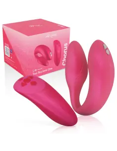 WE VIBE CHORUS VIBRADOR PAREJAS CON CONTROL SQUEEZE ROSA 2
