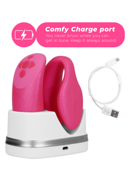 WE VIBE CHORUS VIBRADOR PAREJAS CON CONTROL SQUEEZE ROSA WE VIBE CHORUS VIBRADOR PAREJAS CON CONTROL SQUEEZE ROSA