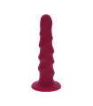 GET REAL - RIBBED DONG 12 CM RED