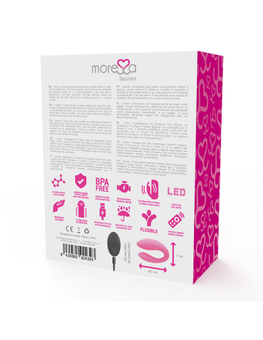 MORESSA LAUREN CONTROL REMOTO ESTIMULADOR PARA PAREJAS