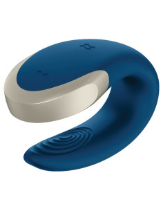 SATISFYER APP DOUBLE LOVE VIBRADOR PAREJAS LUXURY AZUL 2