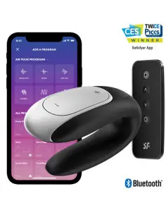 SATISFYER DOUBLE FUN PARTNER VIBRADOR NEGRO