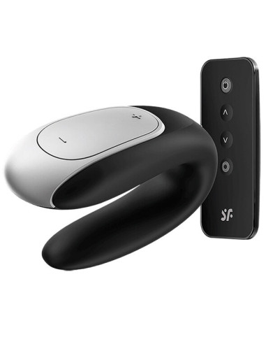 SATISFYER DOUBLE FUN PARTNER VIBRADOR NEGRO