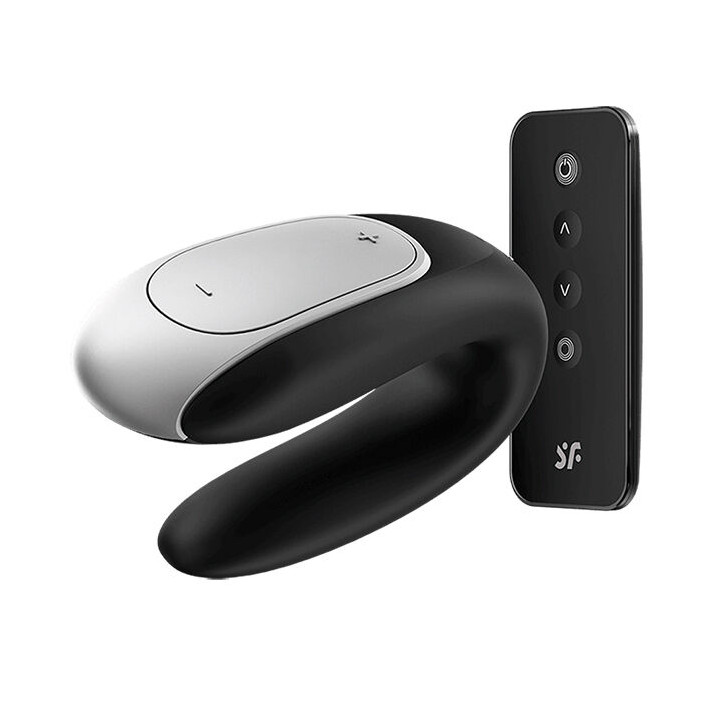 SATISFYER DOUBLE FUN PARTNER VIBRADOR NEGRO