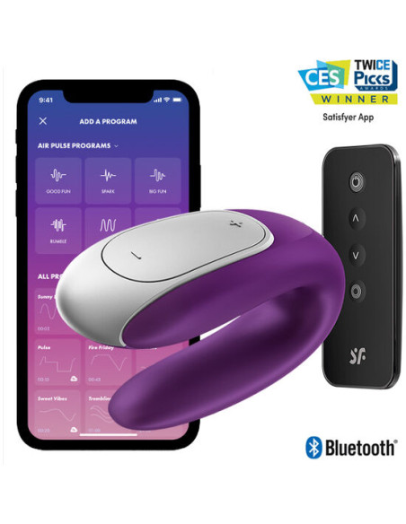 SATISFYER DOUBLE FUN PARTNER VIBRADOR LILA SATISFYER DOUBLE FUN PARTNER VIBRADOR LILA