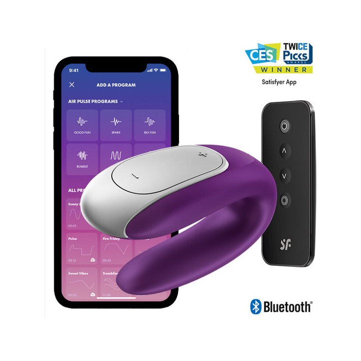 SATISFYER DOUBLE FUN PARTNER VIBRADOR LILA