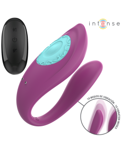 INTENSE ANNIE ESTIMULADOR VIBRADOR FORMA DE U MORADO CONTROL REMOTO 2