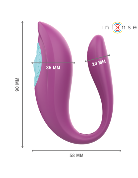 INTENSE ANNIE ESTIMULADOR VIBRADOR FORMA DE U MORADO CONTROL REMOTO INTENSE ANNIE ESTIMULADOR VIBRADOR FORMA DE U MORADO CONTROL REMOTO