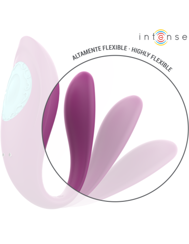 INTENSE ANNIE ESTIMULADOR VIBRADOR FORMA DE U MORADO CONTROL REMOTO