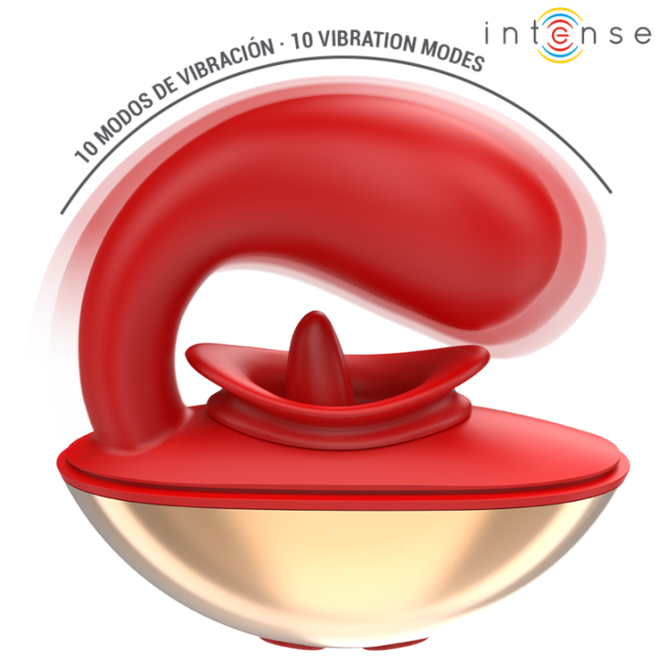 INTENSE MARIAH VIBRADOR ESTIMULADOR EN FORMA DE U 10 VIBRACIONES ROJO