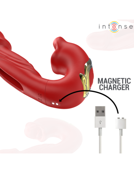 INTENSE NATHY VIBRADOR DOBLE CON BOCA ESTIMULADORA MULTIFUNCION ROJO INTENSE NATHY VIBRADOR DOBLE CON BOCA ESTIMULADORA MULTIFUNCION ROJO