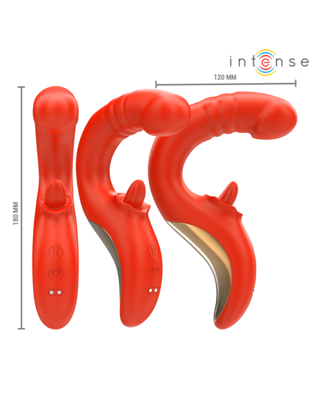 INTENSE PAULINA VIBRADOR ESTIMULADOR EN FORMA DE U ROJO INTENSE PAULINA VIBRADOR ESTIMULADOR EN FORMA DE U ROJO
