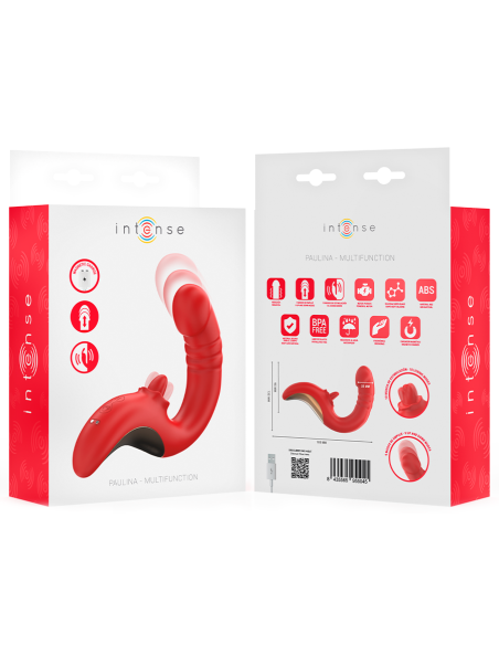 INTENSE PAULINA VIBRADOR ESTIMULADOR EN FORMA DE U ROJO INTENSE PAULINA VIBRADOR ESTIMULADOR EN FORMA DE U ROJO