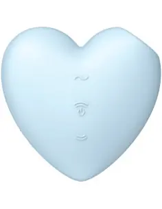 SATISFYER CUTIE HEART ESTIMULADOR Y VIBRADOR AZUL 2