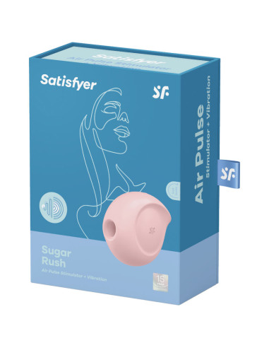 SATISFYER SUGAR RUSH ESTIMULADOR Y VIBRADOR ROSA