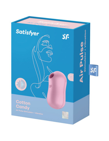 SATISFYER COTTON CANDY ESTIMULADOR Y VIBRADOR LILA